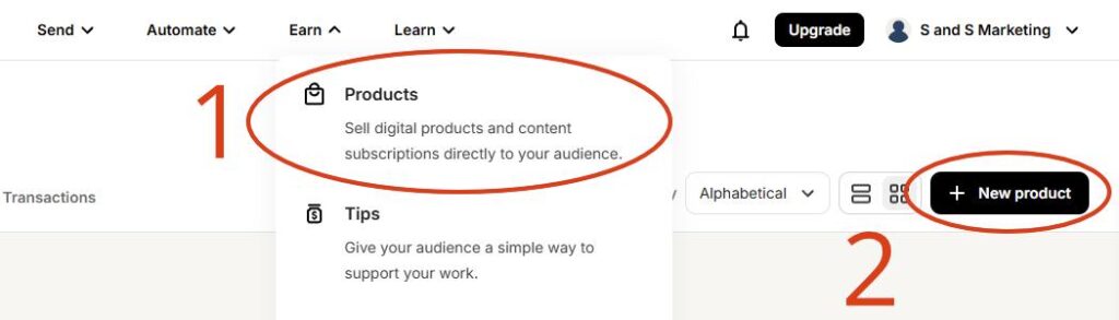 create a new product in kit